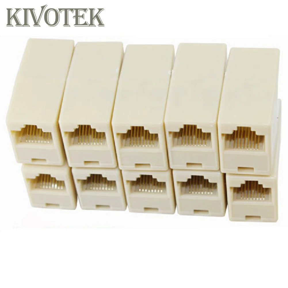 

30x Network Ethernet Lan Cable Joiner Bilateral 8 Pins Coupler Connector RJ45 Computer Netwoerk Connection Adapters Top Quality