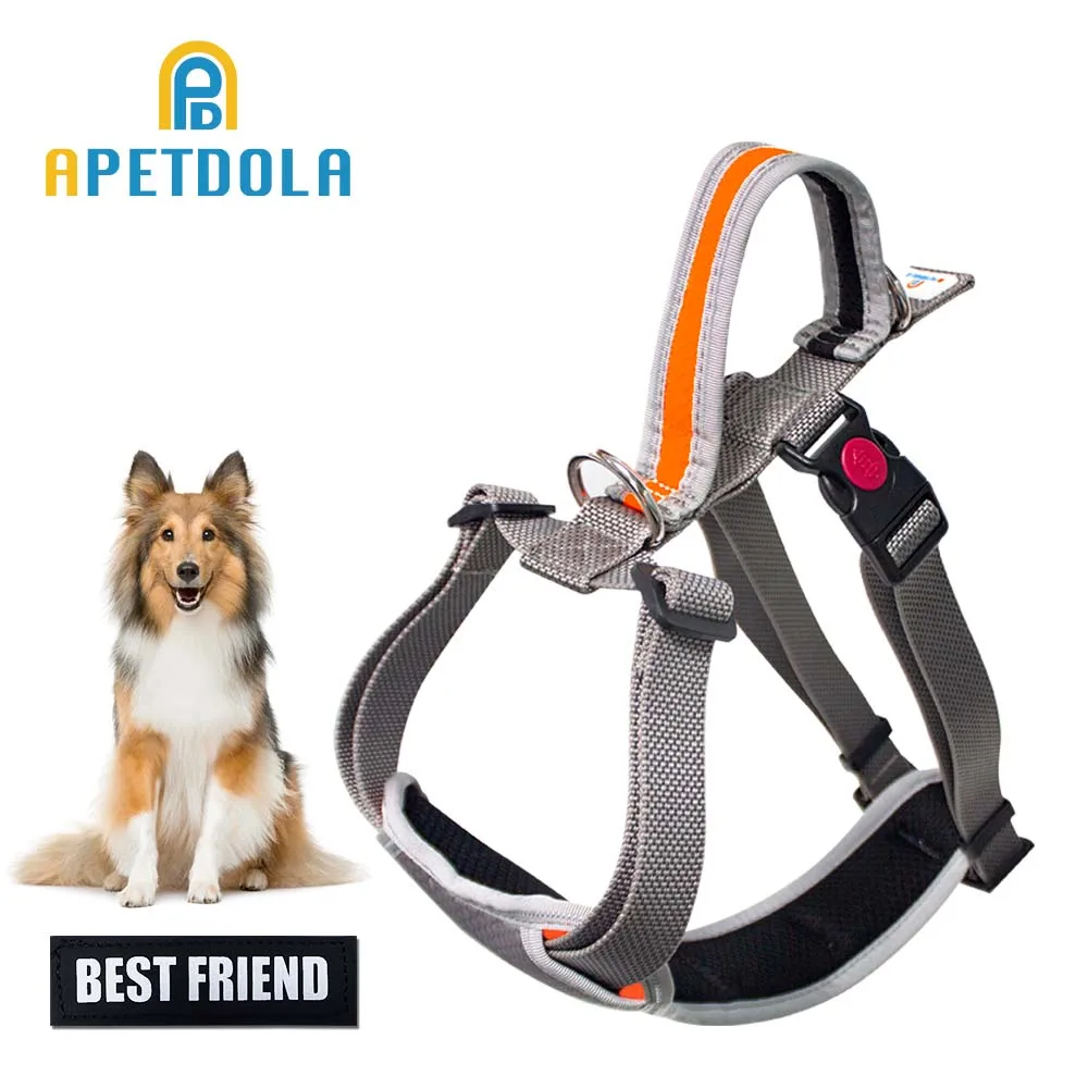 APETDOLA No Pull Dog Harness For Large Dogs Nylon Adjustable Reflective Breathable Pet Harness Vest Dog Harness Dog Supplies L
APETDOLA No Pull Dog Harness For Large Dogs Nylon Adjustable Reflective Breathable Pet Harness Vest Dog Harness Dog Supplies L