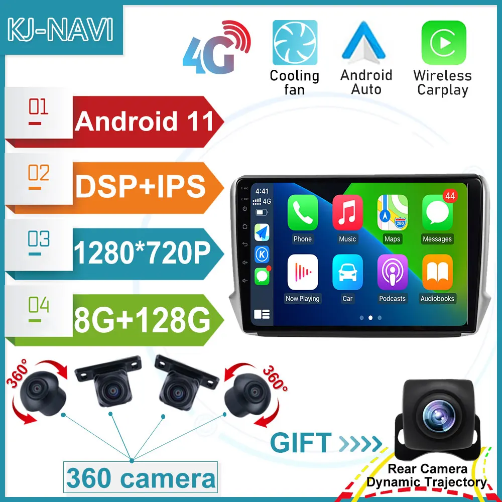 For Peugeot 2008 208 Series 2012-2018 Wirelees CARPLAY 8+128G Android Car Radio Auto Navigation Multimedia GPS WIFI
For Peugeot 2008 208 Series 2012-2018 Wirelees CARPLAY 8+128G Android Car Radio Auto Navigation Multimedia GPS WIFI