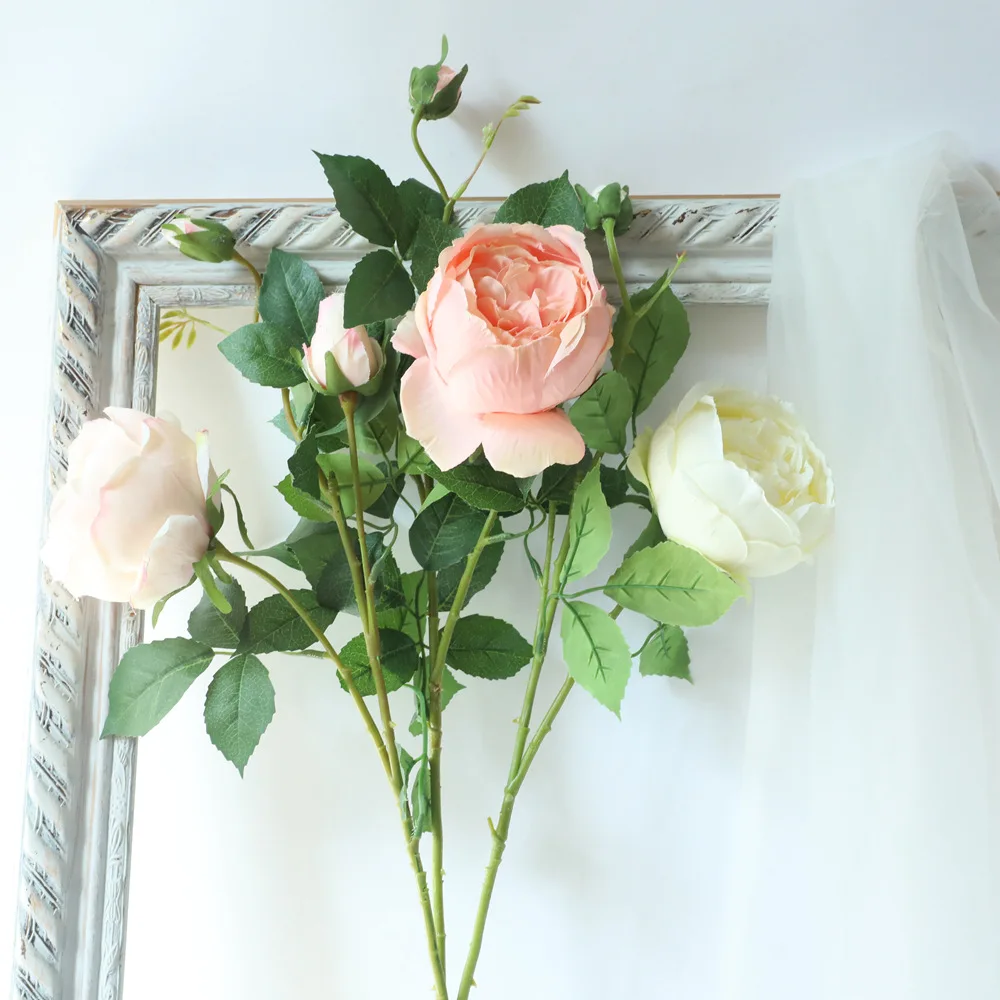 73cm Silk Artificial Flowers Rose Wedding Decoration White Artificial Flowers Spring Peony Wedding Flowers Decoration
73cm Silk Artificial Flowers Rose Wedding Decoration White Artificial Flowers Spring Peony Wedding Flowers Decoration