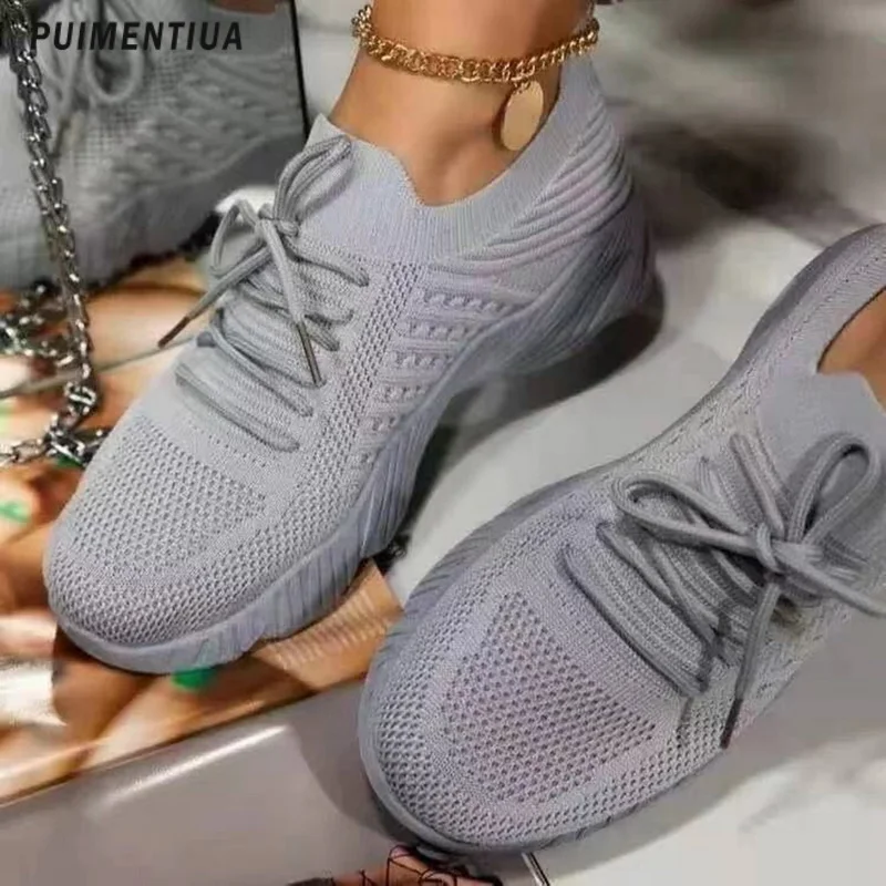Mesh Breathable Women Casual Sneakers Lace-up Vulcanized Shoes Ladies Platform Sneakers Female Shoes Plus Size Zapatos De Mujer
Mesh Breathable Women Casual Sneakers Lace-up Vulcanized Shoes Ladies Platform Sneakers Female Shoes Plus Size Zapatos De Mujer