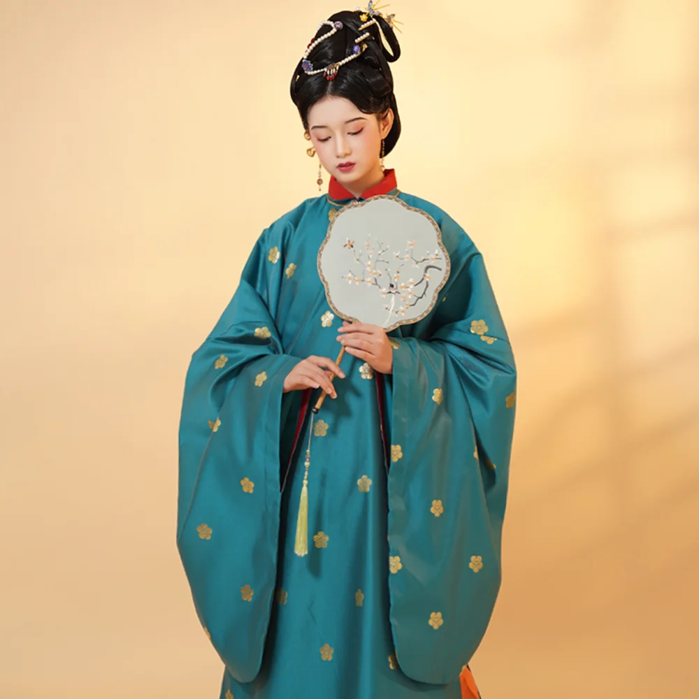 MoYuMao Ming Dynasty Stand Collar Woven Gold Hanfu Long Robe Horse Face Skirt For Women Chinese Style Princess Cosplay Costume
MoYuMao Ming Dynasty Stand Collar Woven Gold Hanfu Long Robe Horse Face Skirt For Women Chinese Style Princess Cosplay Costume