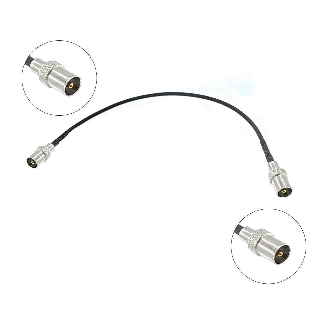 Кабель IEC PAL DVB-T TV Male Female к F Plug Connector RF Jumper переходник для пигтейлов/проводов 20 см RG174