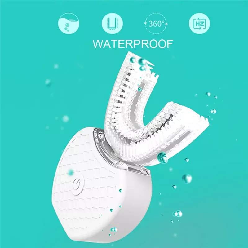 New 360 Degrees Intelligent Automatic Sonic Electric Toothbrush USB Rechargeable Ultrasonic U Shape 4 Modes Timer Blue Light
New 360 Degrees Intelligent Automatic Sonic Electric Toothbrush USB Rechargeable Ultrasonic U Shape 4 Modes Timer Blue Light