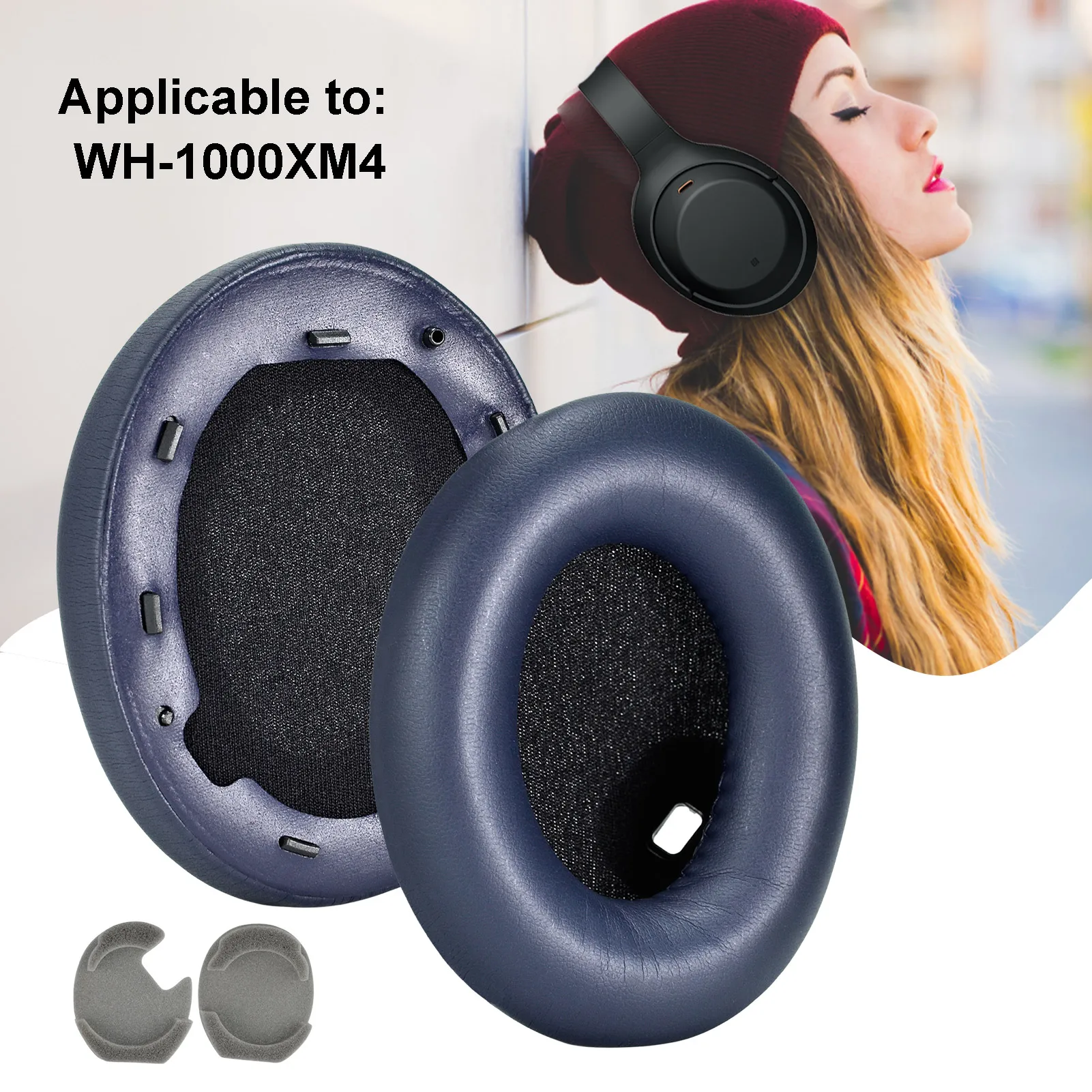 2PCS Replacement Earpads Earmuff Cushion ForSony WH-1000XM4 Soft Leather Ear Pad Earphone Breathable Sponge Ear Pads
2PCS Replacement Earpads Earmuff Cushion ForSony WH-1000XM4 Soft Leather Ear Pad Earphone Breathable Sponge Ear Pads