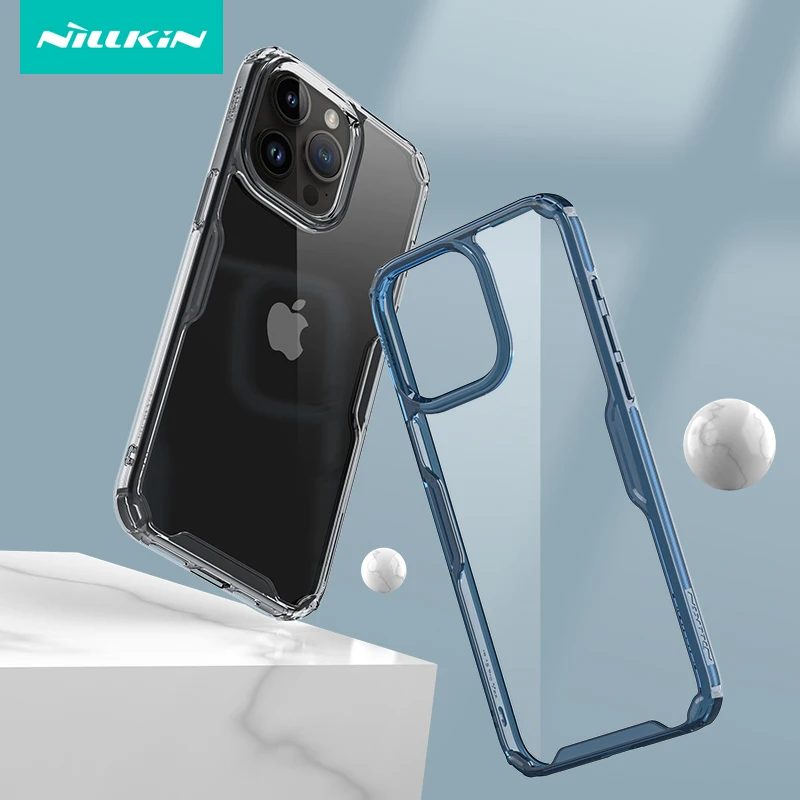 

Прозрачный чехол NILLKIN Nature из ТПУ Pro с мягкими силиконовыми краями для iPhone 15 Pro