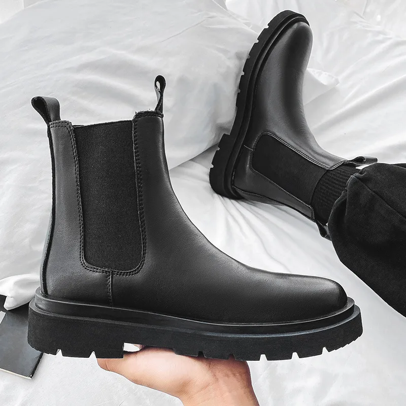 Brand Design Women Ankle Boots Genuine Leather Chelsea Boots Platform Chunky Low Heel Short Booties Autumn Winter
Brand Design Women Ankle Boots Genuine Leather Chelsea Boots Platform Chunky Low Heel Short Booties Autumn Winter