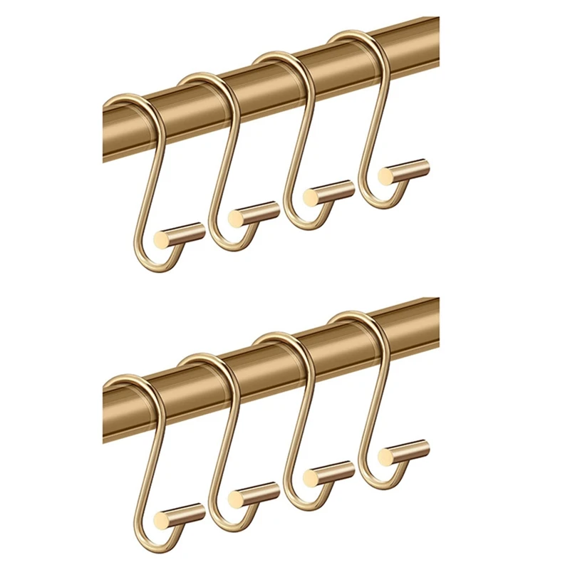 24X Shower Curtain Hooks Rings,Brass Decorative Shower Curtain Rings For Bathroom Shower Rod,Shower Hooks T Shaped
24X Shower Curtain Hooks Rings,Brass Decorative Shower Curtain Rings For Bathroom Shower Rod,Shower Hooks T Shaped