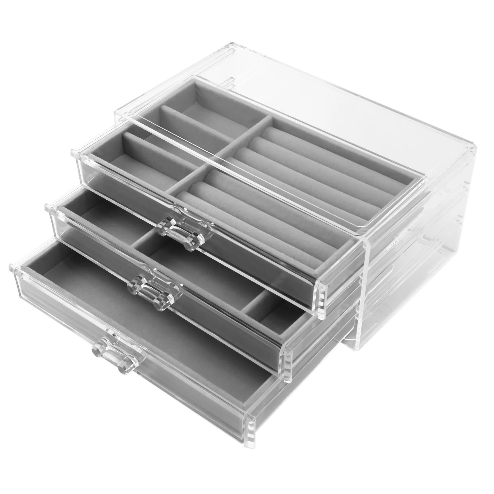 Drawers Jewelry Organizer Box For Necklaces Case 3 Layers Earring Storage Display Tray Ring Makeup Holder Bin
Drawers Jewelry Organizer Box For Necklaces Case 3 Layers Earring Storage Display Tray Ring Makeup Holder Bin