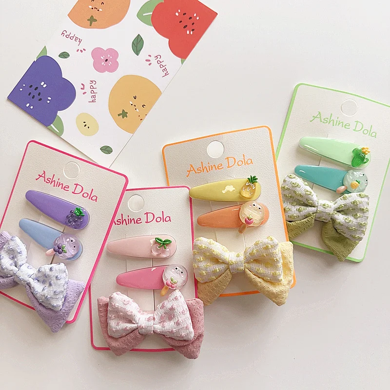 3Pcs/set Sweet Bow Print Hair Clips for Baby Girls Colorful Floral Hair Pins Children Cute Cartoon Kid Headwear Hair Accessories
3Pcs/set Sweet Bow Print Hair Clips for Baby Girls Colorful Floral Hair Pins Children Cute Cartoon Kid Headwear Hair Accessories