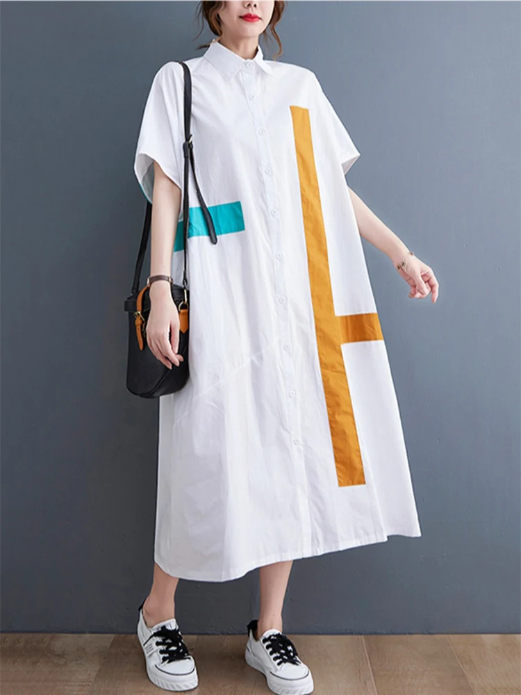 Spring Summer New Fashion Women's Short Sleeve Trench Chic Patchwork Loose Casual Female Cotton Linen Elegant A-line Baggy Coats
Spring Summer New Fashion Women's Short Sleeve Trench Chic Patchwork Loose Casual Female Cotton Linen Elegant A-line Baggy Coats
