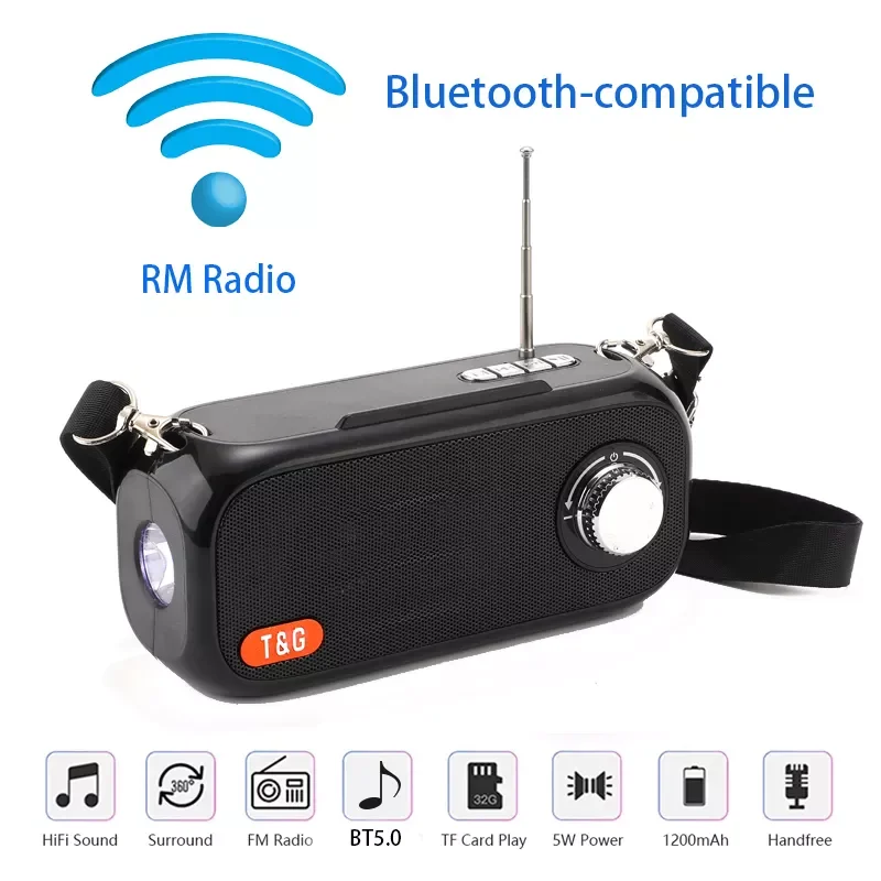 Portable Bluetooth-compatible Speaker Wireless Bass Column Outdoor USB Speakers Support AUX TF FM Radio Subwoofer Solar energy
Portable Bluetooth-compatible Speaker Wireless Bass Column Outdoor USB Speakers Support AUX TF FM Radio Subwoofer Solar energy
