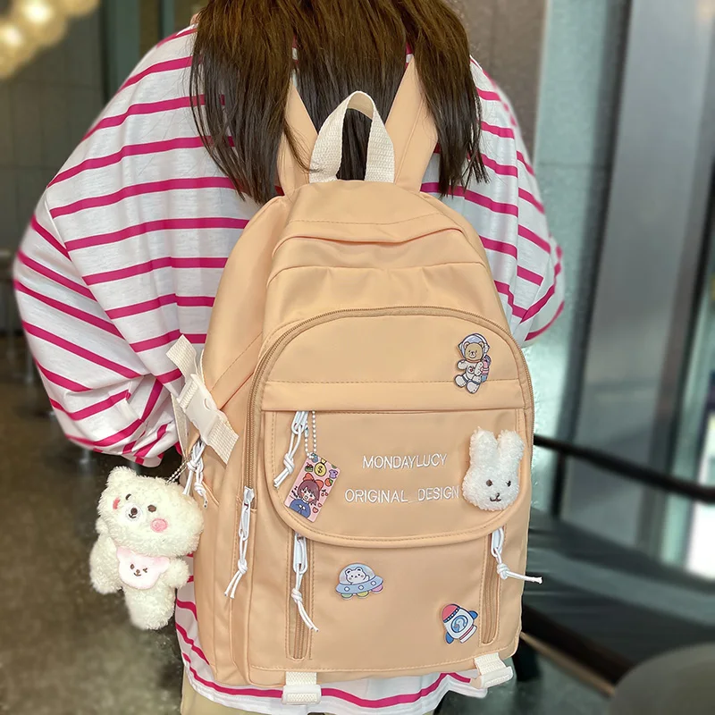 Trendy Lady Kawaii Badge College Backpack New Fashion Women School Bags Cute Girl Travel Book Backpack Female Laptop Student Bag
Trendy Lady Kawaii Badge College Backpack New Fashion Women School Bags Cute Girl Travel Book Backpack Female Laptop Student Bag