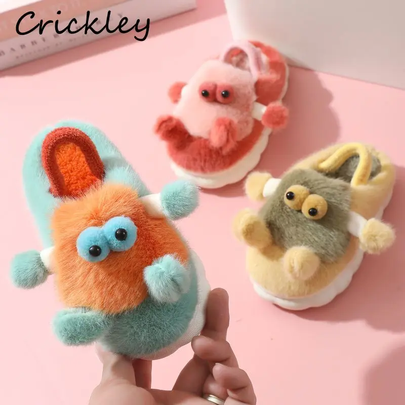 Cartoon Monster Child Boys Girls Slippers Winter Elastic Band Plush Children House Shoes Warm Soft Non Slip Toddler Kids Slipper
Cartoon Monster Child Boys Girls Slippers Winter Elastic Band Plush Children House Shoes Warm Soft Non Slip Toddler Kids Slipper