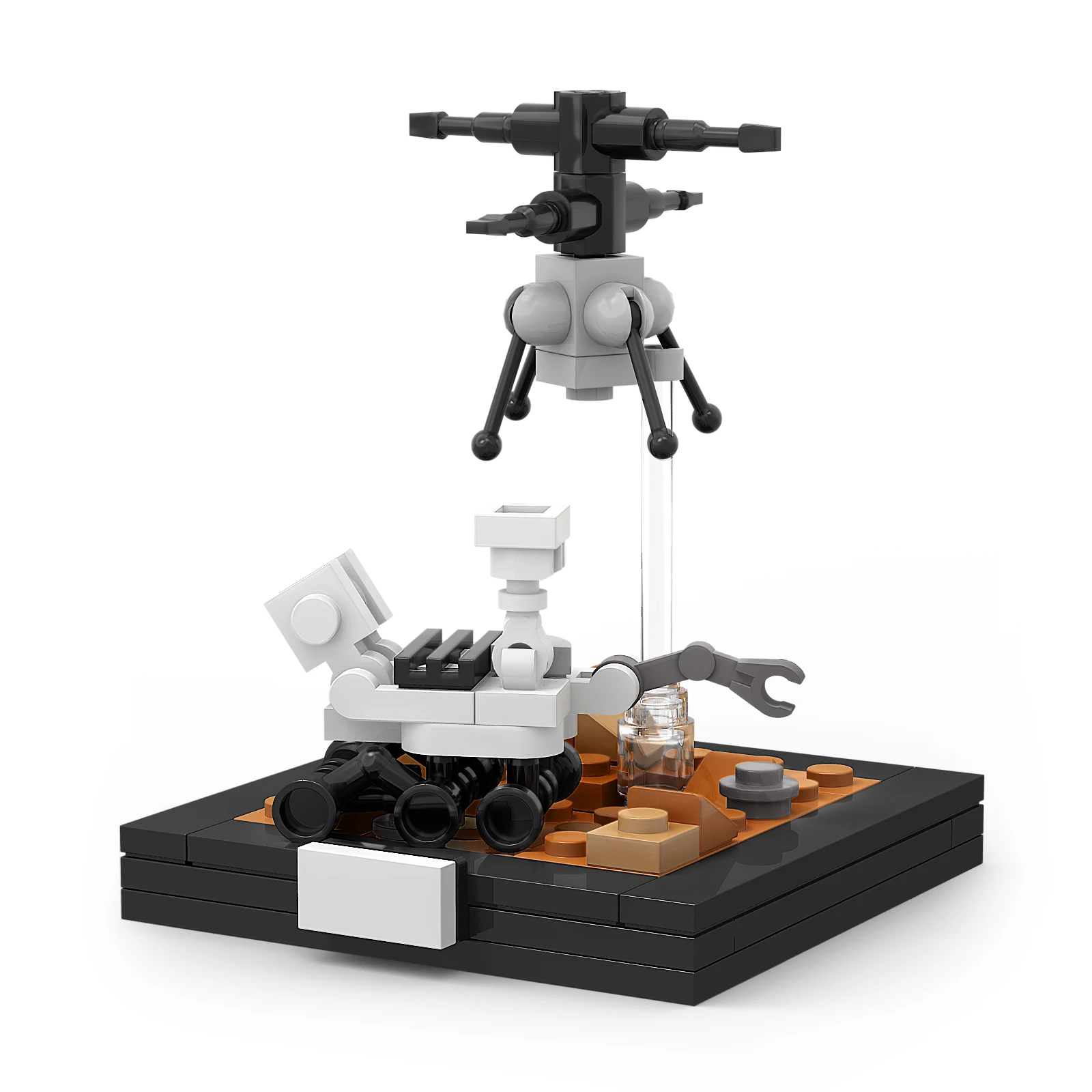 MOC Space Station Street Space Mars Rover Landscape Helicopter Drone Vignette Robot Figures Building Blocks Bricks Toys
MOC Space Station Street Space Mars Rover Landscape Helicopter Drone Vignette Robot Figures Building Blocks Bricks Toys
