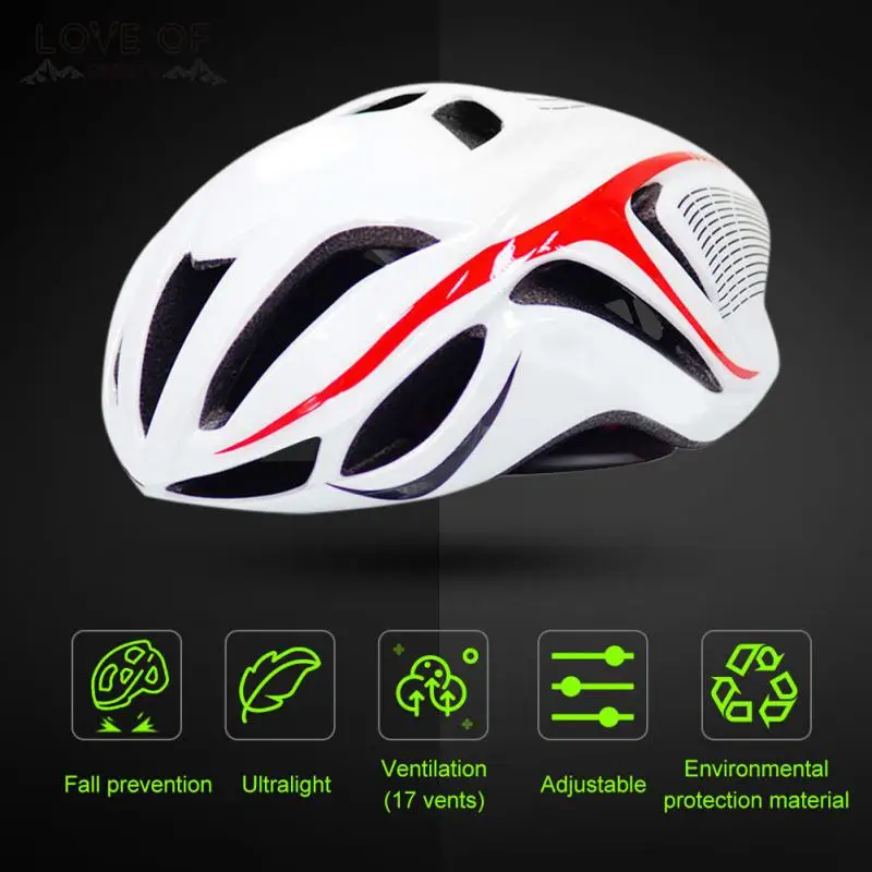 Ultralight Racing Helmet 11 Colors Bicycle Riding Helmet In-mold High-strength Sports Pneumatic Helmet Cycling Protective Gear
Ultralight Racing Helmet 11 Colors Bicycle Riding Helmet In-mold High-strength Sports Pneumatic Helmet Cycling Protective Gear