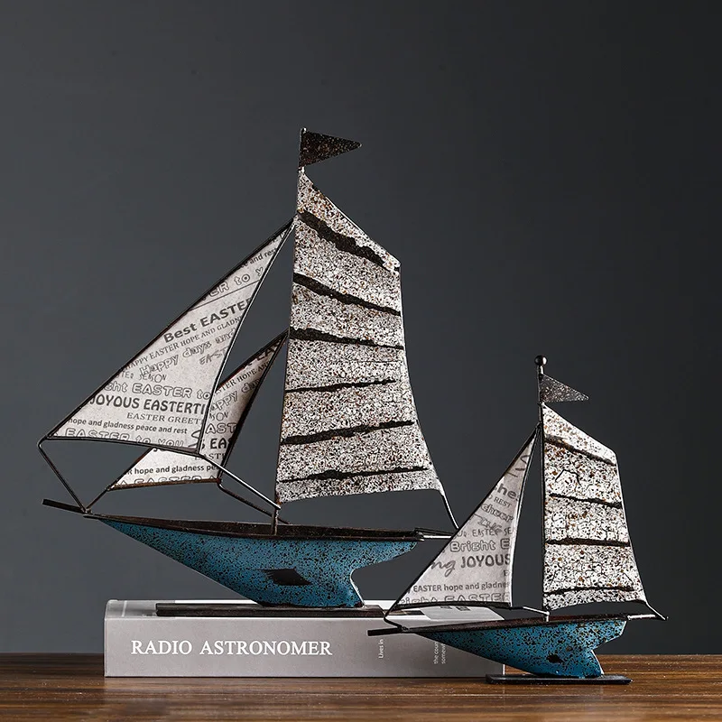 Sailing Boat Vintage Wrought Iron Handmade Modern Sailboat American Creativity Ornament Office Tabletop Decoration Home Decor
Sailing Boat Vintage Wrought Iron Handmade Modern Sailboat American Creativity Ornament Office Tabletop Decoration Home Decor