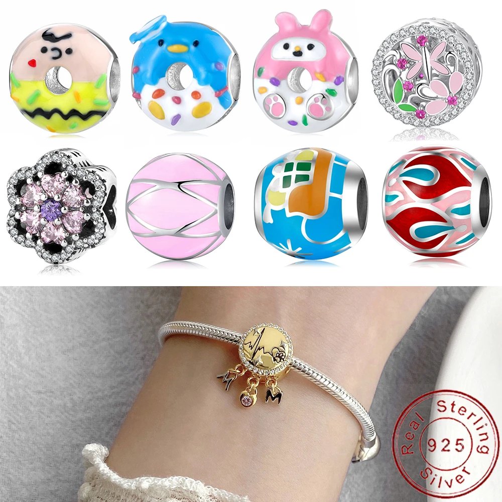 Multiple European S925 Sterling Silver Enamel CZ DIY Charms For Original Women Bracelet Necklace Chain Jewelry
Multiple European S925 Sterling Silver Enamel CZ DIY Charms For Original Women Bracelet Necklace Chain Jewelry