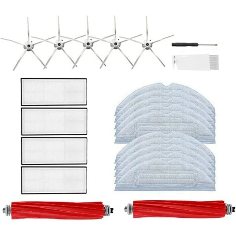 Main Side Brush Hepa Filter Mop Cloth For Xiaomi Roborock S7 T7S T7S PLUS Vacuum Cleaner Accessories Set
Main Side Brush Hepa Filter Mop Cloth For Xiaomi Roborock S7 T7S T7S PLUS Vacuum Cleaner Accessories Set