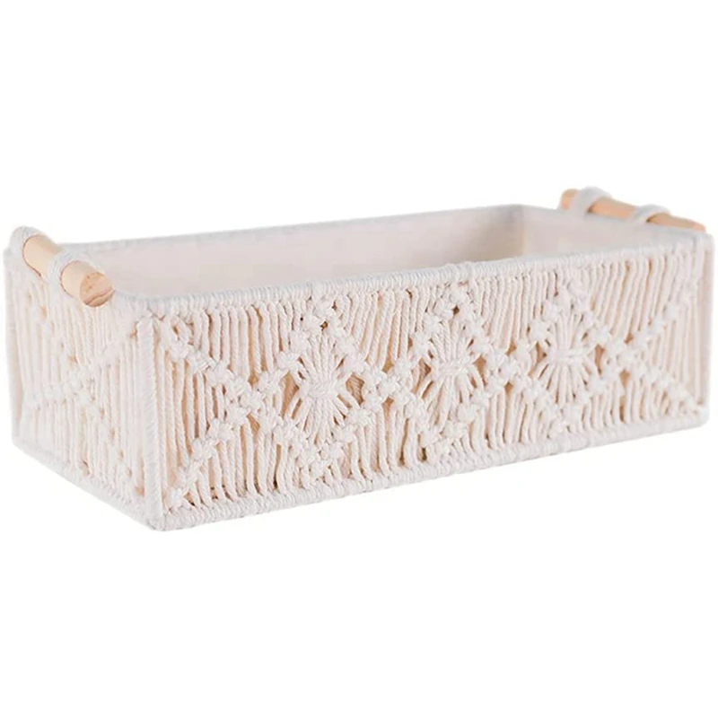 2 шт., декоративная плетеная корзина для хранения в стиле бохо 
2 шт., декоративная плетеная корзина для хранения в стиле бохо