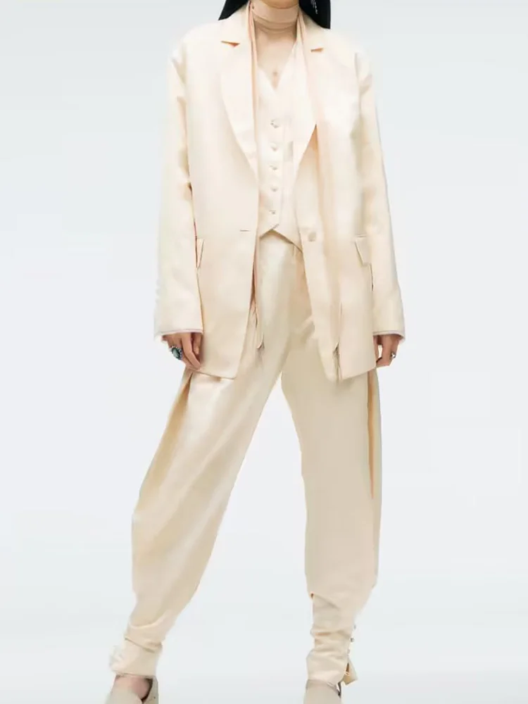 Kumsvag 2023 Women Spring Pant Suits 2-Pieces Sets Fashion Vests Blazers Coats and Trousers Female Street Two Suit Clothing
Kumsvag 2023 Women Spring Pant Suits 2-Pieces Sets Fashion Vests Blazers Coats and Trousers Female Street Two Suit Clothing