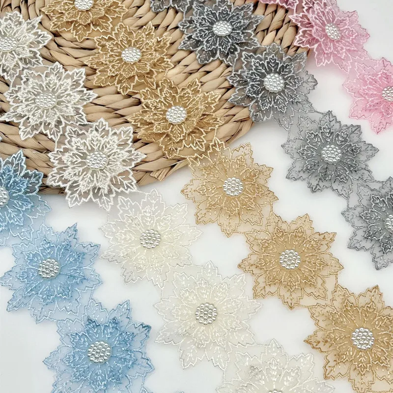 5 Colors Organza Embroidery Beaded Lace Flowers DIY Clothes Skirts Hats Headwear Shoulder Bags Arts Crafts Sewing Decals Patches
5 Colors Organza Embroidery Beaded Lace Flowers DIY Clothes Skirts Hats Headwear Shoulder Bags Arts Crafts Sewing Decals Patches