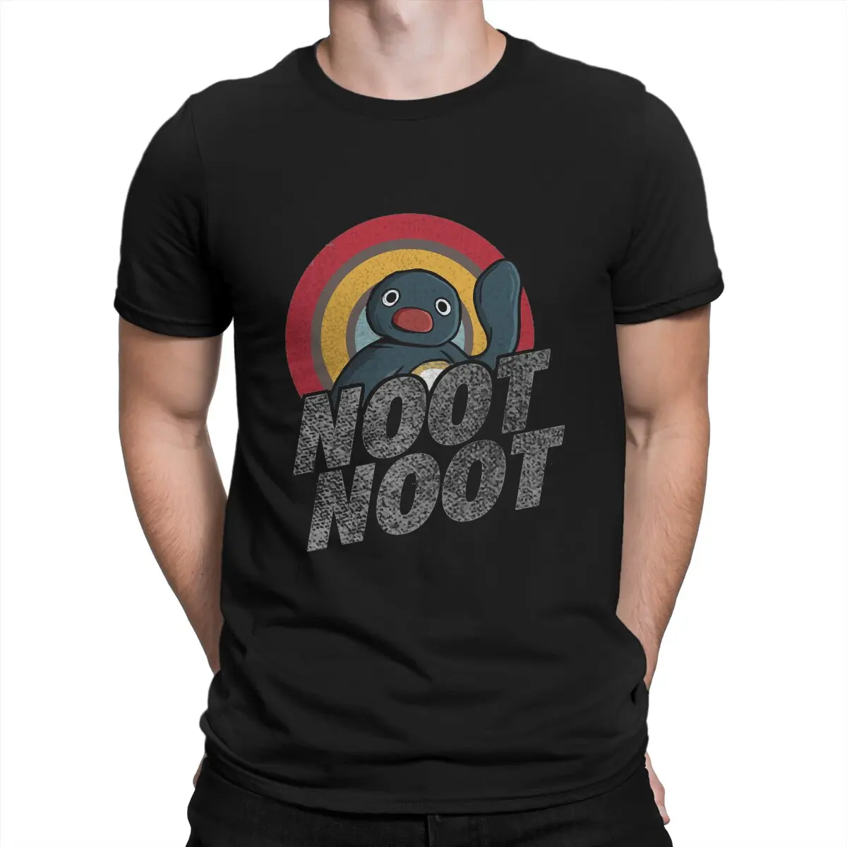 Pingu Pinga Penguin TV Men's TShirt Vintage Rainbow Distressed Individuality T Shirt Graphic Sweatshirts New Trend
Pingu Pinga Penguin TV Men's TShirt Vintage Rainbow Distressed Individuality T Shirt Graphic Sweatshirts New Trend