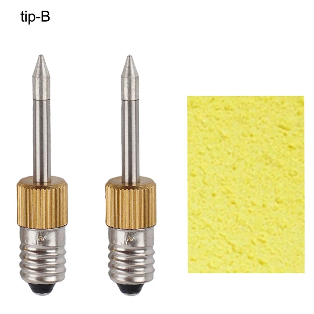With Sponge Soldering Iron Tip Nozzle Wire Replacement Steel Welding Head Accessories B C K Type E10 Interface
With Sponge Soldering Iron Tip Nozzle Wire Replacement Steel Welding Head Accessories B C K Type E10 Interface
