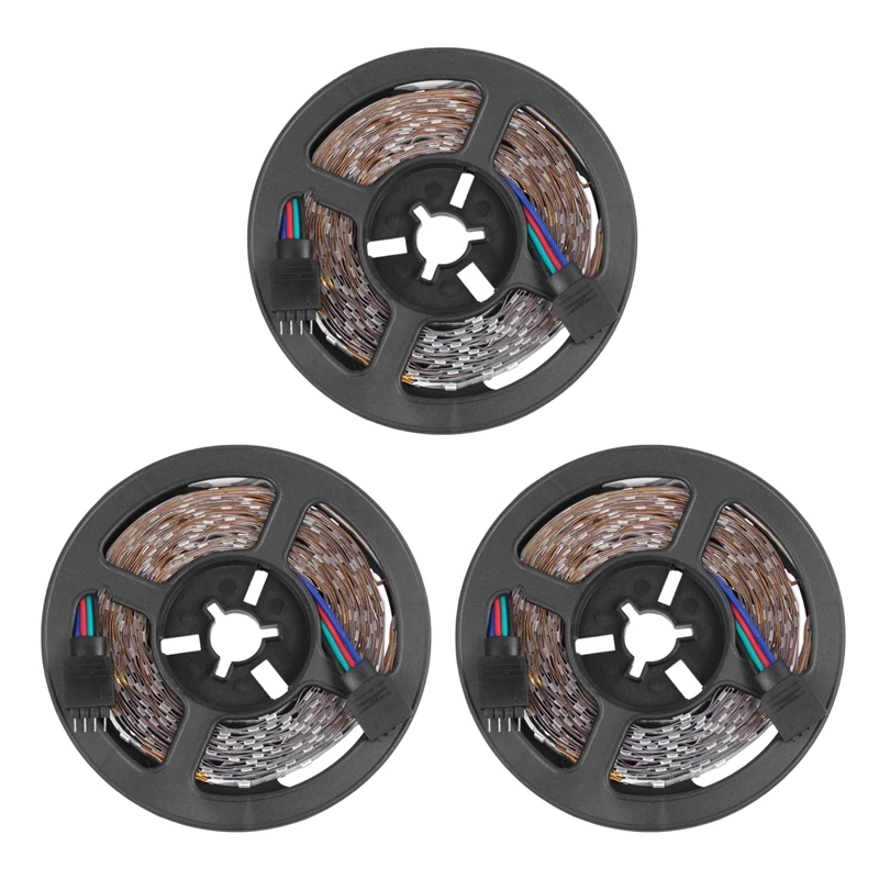 3X 5M 300Leds RGB Led Strip Light 3528 DC12V 60Leds/M Fiexble Light Led Ribbon Tape Home Decoration Lamp
3X 5M 300Leds RGB Led Strip Light 3528 DC12V 60Leds/M Fiexble Light Led Ribbon Tape Home Decoration Lamp