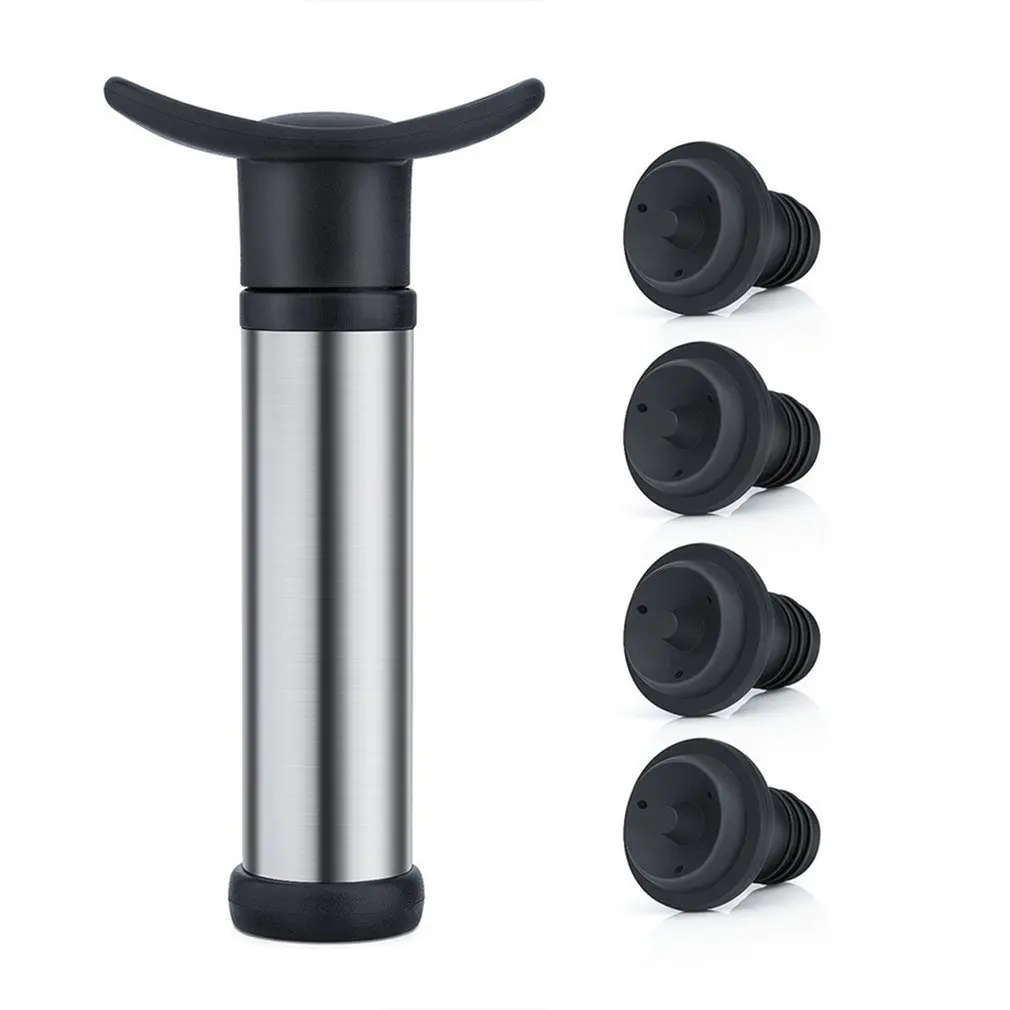 2022 Wine Saver Vacuum Pump with 5pcs Vacuum Bottle Stoppers Stainless Steel Wine Pump Sealer Preserver Set bar accessories
2022 Wine Saver Vacuum Pump with 5pcs Vacuum Bottle Stoppers Stainless Steel Wine Pump Sealer Preserver Set bar accessories