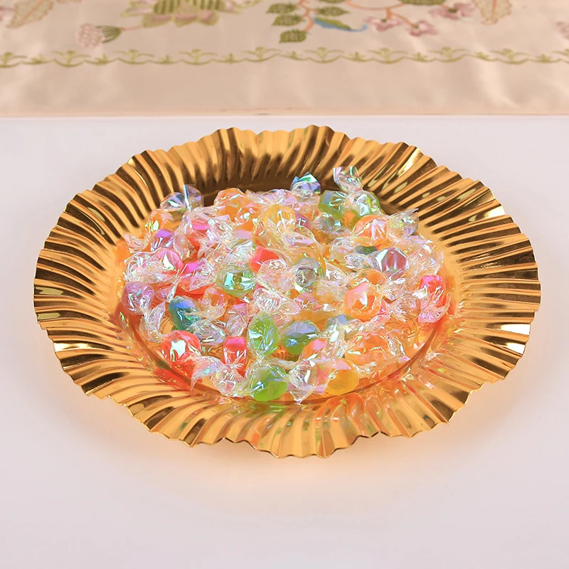 PEANDIM European Gold Metal Plate Luxury Snack Pastry Candy Tray Household Fruit Storage Wedding Party Dinner Decorative Tray
PEANDIM European Gold Metal Plate Luxury Snack Pastry Candy Tray Household Fruit Storage Wedding Party Dinner Decorative Tray