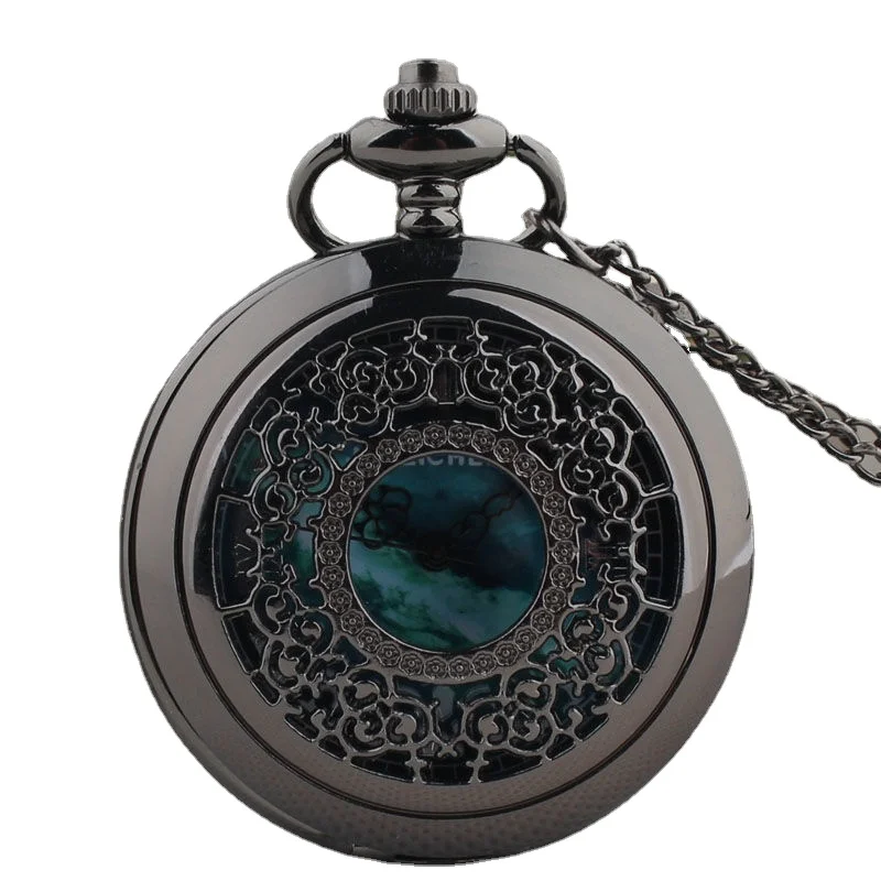 Classic Retro Tungsten Steel Black Hollow Flower Large Quartz Romantic Starry Sky Flip Quartz Pocket Watch Gift Watch
Classic Retro Tungsten Steel Black Hollow Flower Large Quartz Romantic Starry Sky Flip Quartz Pocket Watch Gift Watch