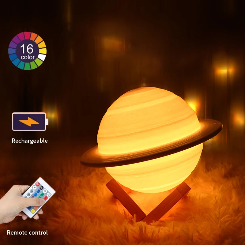 LED Night Light 3D Print Moon Lamp 16 Colors USB Rechargeable Bedroom Bedside Lamp Touch Remote Night Lights With Stand Kid Gift
LED Night Light 3D Print Moon Lamp 16 Colors USB Rechargeable Bedroom Bedside Lamp Touch Remote Night Lights With Stand Kid Gift