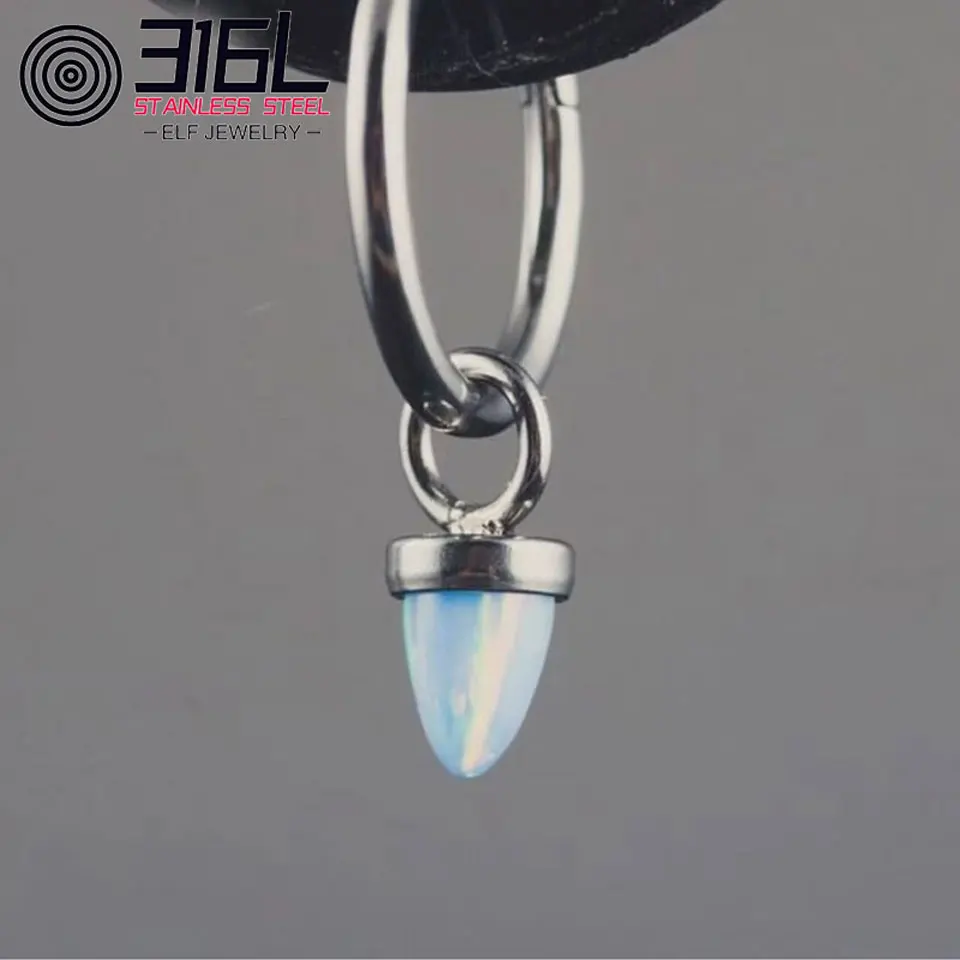 Fashion 316L Stainless Steel Retro Round Imitation Opal Beads Nose Ring Nostril Hoop Body Piercing Jewelry
Fashion 316L Stainless Steel Retro Round Imitation Opal Beads Nose Ring Nostril Hoop Body Piercing Jewelry