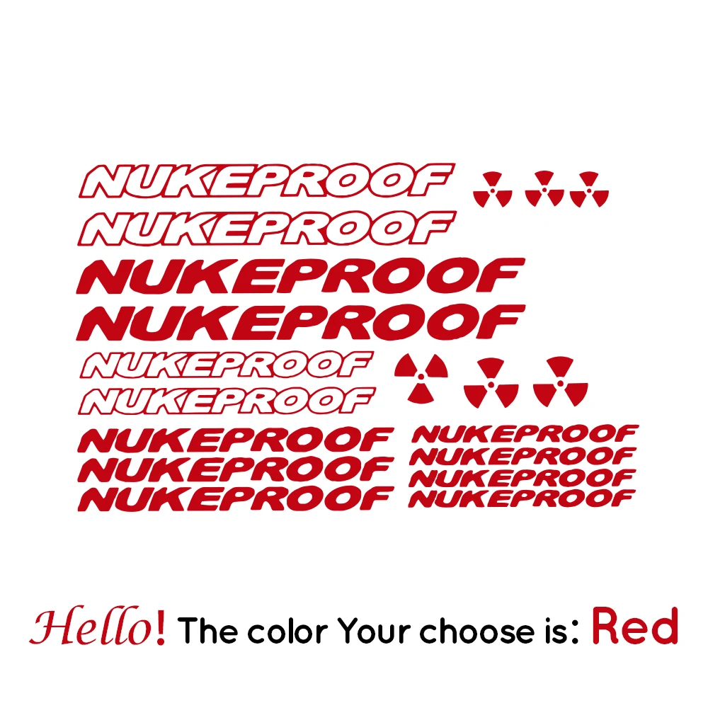 Nukeproof наклейки на раму велосипеда с ядерной энергией
Nukeproof наклейки на раму велосипеда с ядерной энергией