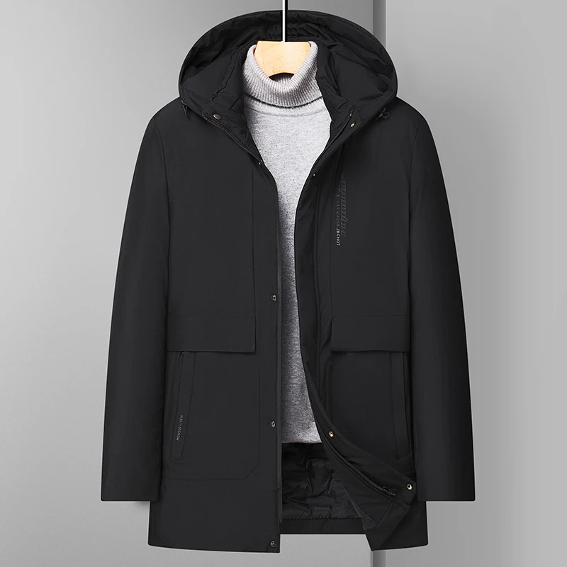Mens Parka Top Quality Warm Thick Winter Casual Fashion Jacket Classic Hooded Windbreaker Outerwear Coats Men Clothes
Mens Parka Top Quality Warm Thick Winter Casual Fashion Jacket Classic Hooded Windbreaker Outerwear Coats Men Clothes