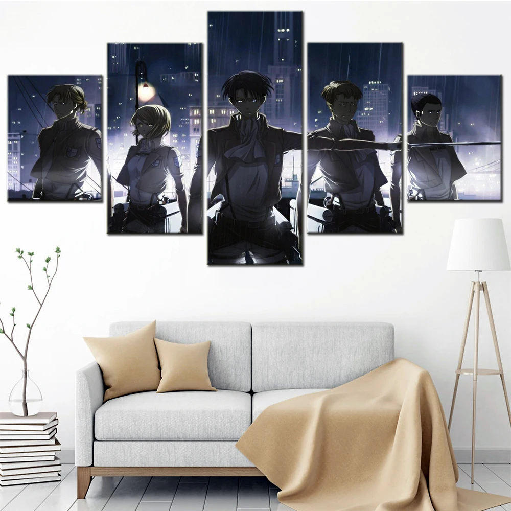 5 Pieces Abstract Art HD Cartoon Attack on Titan Anime Poster Paintings Modern Canvas Modular Wall Home Living Room Decoration
5 Pieces Abstract Art HD Cartoon Attack on Titan Anime Poster Paintings Modern Canvas Modular Wall Home Living Room Decoration