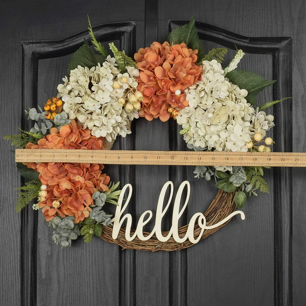 Artificial Fall Wreath Hydrangea Festival Hello Wreath Courtyard Front Door Background Arrangement Decoration Autumn Wreath
Artificial Fall Wreath Hydrangea Festival Hello Wreath Courtyard Front Door Background Arrangement Decoration Autumn Wreath