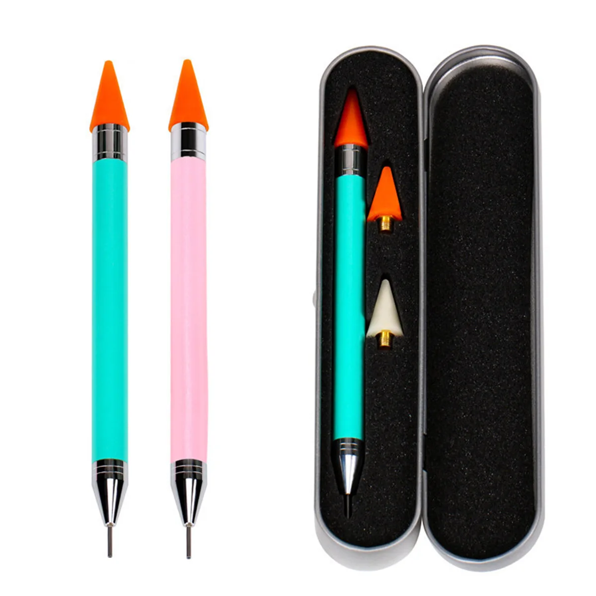 Dual Ended Nail Rhinestone Picker Wax Pencil Pen Rhinestones Gem Applicator Nail Art Crystal Pick Up Tool
Dual Ended Nail Rhinestone Picker Wax Pencil Pen Rhinestones Gem Applicator Nail Art Crystal Pick Up Tool