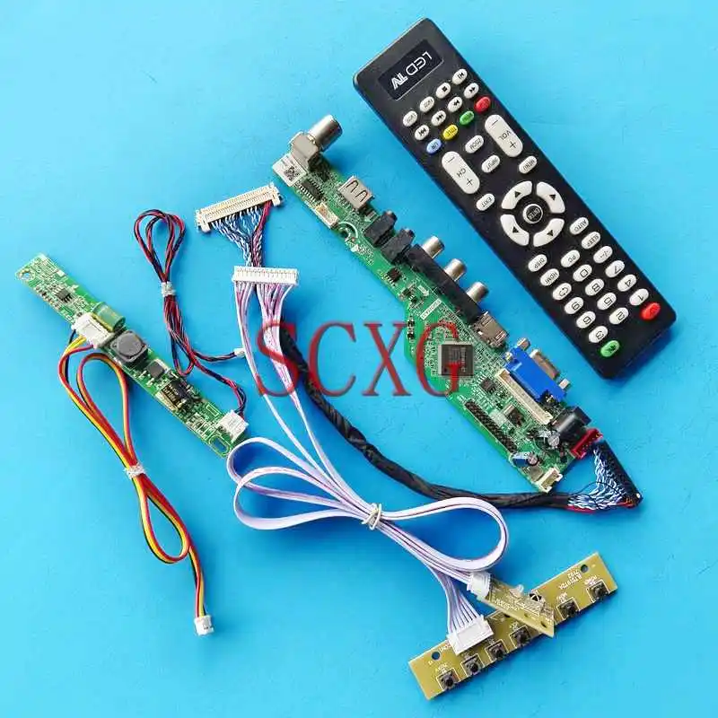 

Display Screen Analog TV Drive Board For M215HJJ M215HNE MV215FHM 30 Pin LVDS 1920*1080 USB VGA AV RF 21.5" HDMI-Compatible Kit