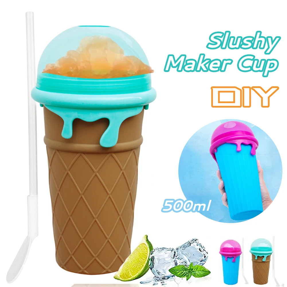 1PCS 500ML Ice Cream Maker Cup Quick-Frozen Silicone Squeeze Cup DIY Milkshake Bottle Slushy Maker Water Bottle Cooling Cup
1PCS 500ML Ice Cream Maker Cup Quick-Frozen Silicone Squeeze Cup DIY Milkshake Bottle Slushy Maker Water Bottle Cooling Cup