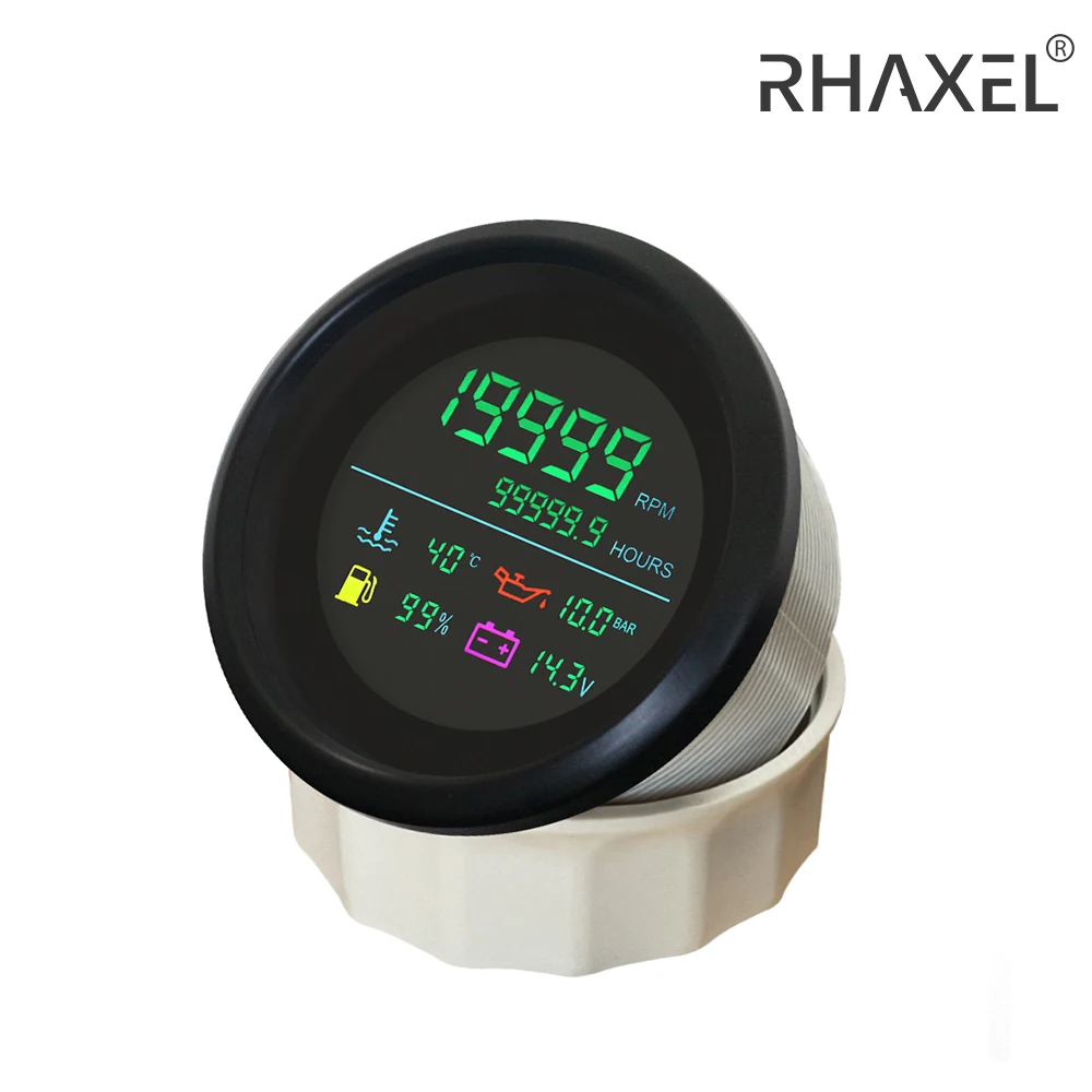 RHAXEL 85mm Digital 0-19999RPM Tachometer Hours Fuel Level Volt Water Temp Oil Pressure for Marine Boat Car Motorcycle 9-32V
RHAXEL 85mm Digital 0-19999RPM Tachometer Hours Fuel Level Volt Water Temp Oil Pressure for Marine Boat Car Motorcycle 9-32V