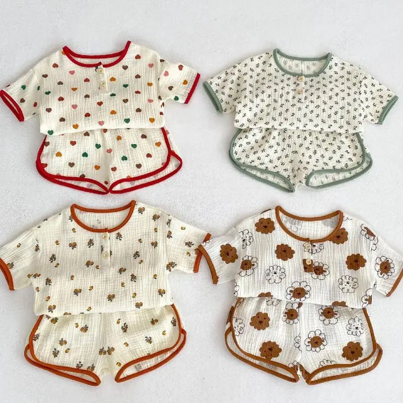 BABY Toddler Kids Girls Floral Pajamas Soft Breathable Cotton Yarn Short Sleeve Summer Pjs 2pcs Set 0-3Y
BABY Toddler Kids Girls Floral Pajamas Soft Breathable Cotton Yarn Short Sleeve Summer Pjs 2pcs Set 0-3Y