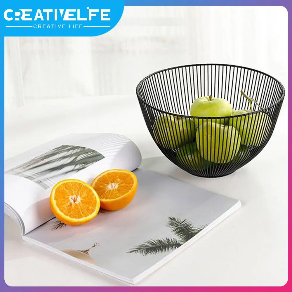 1Pcs Fruit Basket Wrought Iron Modern Creative Kitchen Vegetable Basket Drain Basket Home Living Room Snack Fruit Plate
1Pcs Fruit Basket Wrought Iron Modern Creative Kitchen Vegetable Basket Drain Basket Home Living Room Snack Fruit Plate