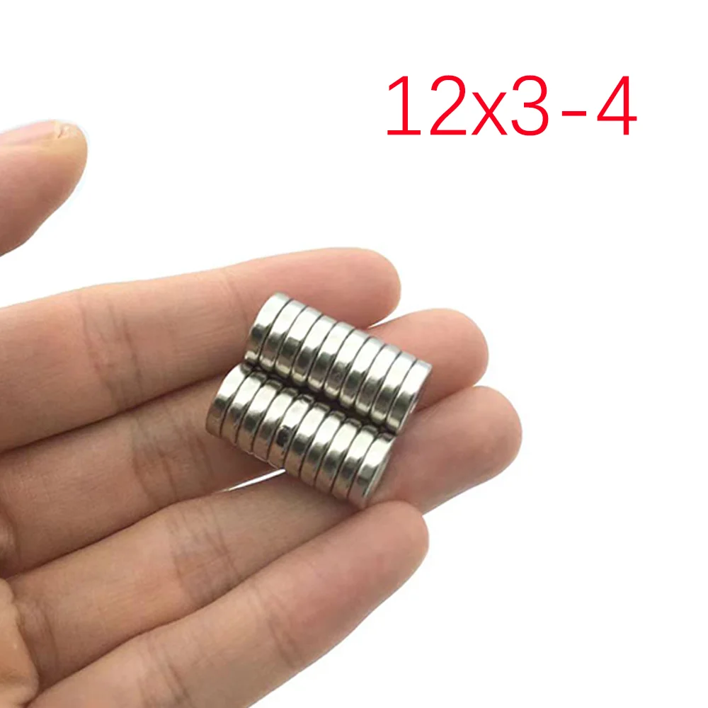 10/20/50Pcs 12x3-4 hole Neodymium Magnet 12mm x 3mm - 4mm N35 NdFeB Round Super Powerful Strong Permanent Magnetic imanes
10/20/50Pcs 12x3-4 hole Neodymium Magnet 12mm x 3mm - 4mm N35 NdFeB Round Super Powerful Strong Permanent Magnetic imanes