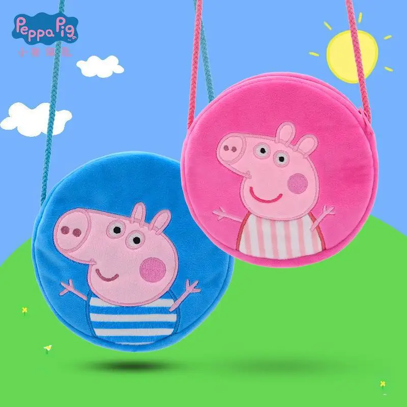Hasbro мультфильм Свинка Пеппа детский сад сумка через плечо милый Джордж плюшевая