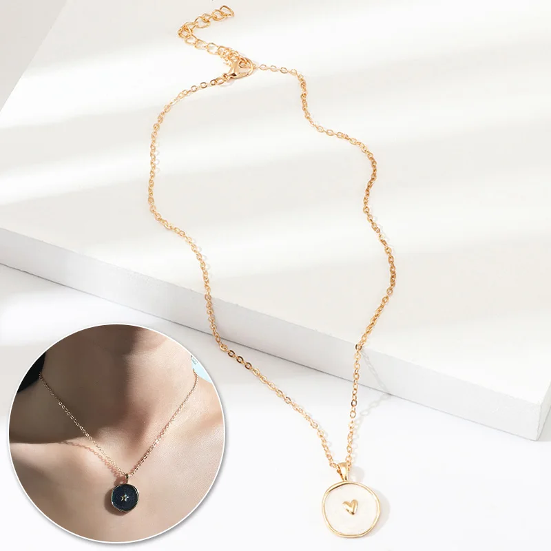 Trendy Stainless Steel Pendant Necklace for Women Creative Simple Sun Moon Personalised Jewellery Gift
Trendy Stainless Steel Pendant Necklace for Women Creative Simple Sun Moon Personalised Jewellery Gift