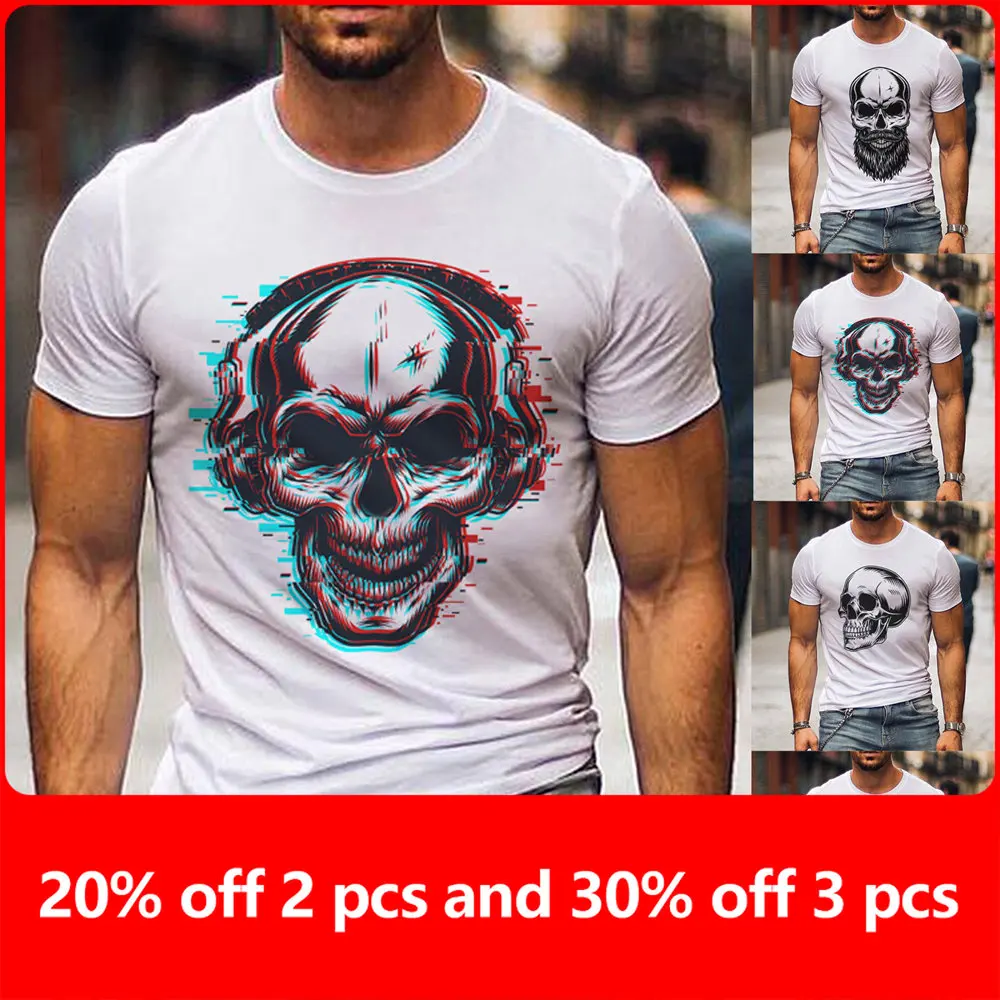 Summer T Shirt Quick Drying O-Neck Loose Tee Fashion Skull Personality Funny Print Harajuku Oversized Handsome Man T Shirt Tee
Summer T Shirt Quick Drying O-Neck Loose Tee Fashion Skull Personality Funny Print Harajuku Oversized Handsome Man T Shirt Tee