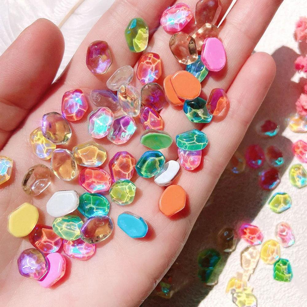 Aurora Pebble Nail Art Rhinestone 5pcs Gradient Water Ripple Crystal Gem Parts Flatback AB Color Cobble Gemstone Nail Decoration
Aurora Pebble Nail Art Rhinestone 5pcs Gradient Water Ripple Crystal Gem Parts Flatback AB Color Cobble Gemstone Nail Decoration