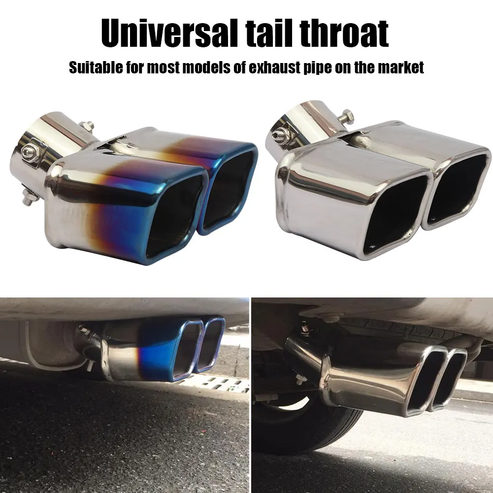 Universal Car Tail Pipe Muffler Outlet Exhaust Automobile Rear Tube Tip Nozzle Double Refit End Trim Replacement Accessory
Universal Car Tail Pipe Muffler Outlet Exhaust Automobile Rear Tube Tip Nozzle Double Refit End Trim Replacement Accessory